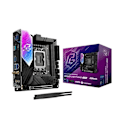 Pikkukuva 1 / 3: 90-MXBRZ-A0UAYZ ASRock Phantom Gaming B860I Lightning WiFi emolevy (Intel LGA 1851) Mini ITX