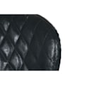 Miniatyrbillede 4 af 4: sort pu metal skammel (40 x 42,5 x 81,5 cm)