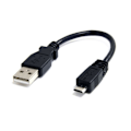 Pikkukuva 3 / 3: 15 cm USB 2.0 A - Micro B -kaapeli - STARTECH - Musta - Elinikäinen takuu