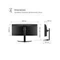 Miniatyrbillede 4 af 6: LG 34WP75CP-B Skærm - Sort - 34 tommer - IPS - 2560 x 1440 - 5 ms - HDMI, DisplayPort - AMD FreeSync