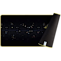 Pikkukuva 2 / 2: Konix Pac-Man pelihiirimatto XXL 90 x 46 cm - Liukumaton kumipohja - Musta ja keltainen