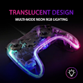 Miniatyrbillede 2 af 3: MARS GAMING Spilcontroller med ledning Transparent
