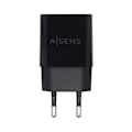 Miniatyrbillede 1 af 4: Aisens telefonoplader - 1 - Højtydende USB-lader sort