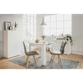 Miniatyrbillede 2 af 5: Tabel OSLO - Rektangulær - 4 personer - 80 x 77 x 80 cm - Hvid Vit