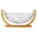 Miniatyrbillede 4 af 4: 5five - metal swing kurv 36x21cm bambus