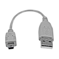 Pikkukuva 1 / 3: 15 cm: n USB 2.0 A – Mini B -kaapeli - M / M - USB A – USB Mini B -kaapeli - M / M - USB2HABM6IN