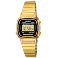 Miniatyrbild 3 av 3: CASIO LA670WEGA1EF kvartsklocka för kvinnor gyllene