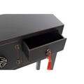 Miniatyrbillede 4 af 4: konsol sort rød grantræ mdf