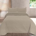Miniatyrbillede 1 af 2: Sengetæppe - PIERRE CARDIN - EGNA - 235 x 270 cm - Silke touch - Fin polstring Beige