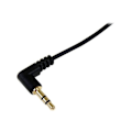 Miniatyrbillede 1 af 2: STARTECH 1,8 m retvinklet minijack til 3,5 mm minijack slankt lydkabel - M/M