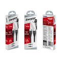 Pikkukuva 3 / 3: Kaapelitelefonin Energizer - USB-C/USB-C Latauskaapeli 1,2 m - Nopea Latauskaapeli (2,4 A/480 Mbps) - Musta