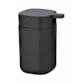 Pikkukuva 1 / 3: WENKO Davos design nestesaippua-annostelija, tilavuus 350 ml, BPA-vapaa muovi, 9,8x13x7,8 cm, matta musta