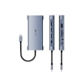 Pikkukuva 4 / 6: LEOTEC 11-1 telakointiasema 1USB-C PD100 3USB3 0 1USB-C 1 HDMI 1VGA 1TJSD MCSD