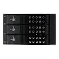Pikkukuva 2 / 3: STARTECH Hard Drive Rack Backplane Mobile - Alumiini ilman laatikkoa - 3 SAS II/SATA III 6Gbps kovalevy, Hot Swap