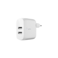 Miniatyrbillede 1 af 4: Belkin dual USB-A netoplader 12W x2, hvid