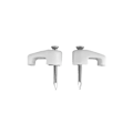 Miniatyrbillede 2 af 2: Flade kabelhæfteklammer 2 X 0,3 N°3 (100 STK) - GENERISK - Hæfteklammer - Hvid - Pakke - parti med 100 - Kabel