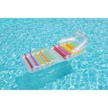 Miniatyrbillede 2 af 6: Luftmadras til pool - BESTWAY - Sammenklappelig liggestol Grå og lyserød