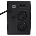 Miniatyrbillede 2 af 4: Ondulator Green Cell - UPS USV 800VA (480W) - Line-interaktiv AVR - AGM-batterier - USB/RJ11
