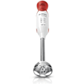 Miniatyrbillede 3 af 5: BOSCH ErgoMixx MSM64110 stavblender - 450W - Fod i rustfrit stål - 4 skarpe knive - 2 hastigheder - 600 ml gradueret skål - hvid/rød