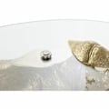 Miniatyrbillede 2 af 4: sidebord gennemsigtigt guldglas næsehorn i koloniharpiks (100 x 60,5 x 46 cm)