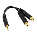 Pikkukuva 2 / 3: STARTECH Stereo-jakokaapeli - 3,5 mm:n miniliitin naaras - 2x 3,5 mm naarasminiliitin - 15 cm