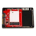 Pikkukuva 1 / 3: 2,5" SATA - Mini SATA SSD -muunninkotelo - STARTECH - SAT2MSAT25 - hopea