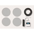 Miniatyrbillede 2 af 6: FONESTAR KS-WALL 4 Højttalere - Bluetooth USB FM AUX - Sort - Forstærker - 25 Watt - 4 Højttalere