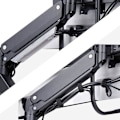 Pikkukuva 2 / 2: StarTech.com Crossbar Triple Monitor -pöytäteline jopa kolmelle 27 tuuman näytölle, VESA 75x75/100x100, työkaluttomat käsivarsien säädöt