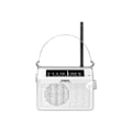 Miniatyrbillede 3 af 3: SANGEAN PR-D6 bærbar radio - Analog AM/FM - Basjustering - Hvid