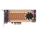 Miniatyrbillede 1 af 4: M.2 til PCI Express adapter - QNAP QM2-2P-244A - Blandet - Kobber farve