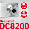 Pikkukuva 2 / 4: Kompakti Digitaalinen Kamer - AGFA PHOTO - DC8200 - CMOS - Optinen Zoom x8 - FHD 1080p Sølv