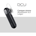 Miniatyrbillede 2 af 2: Mono Bluetooth 5.3 letvægtshovedtelefoner - DCU TECNOLOGIC - Dobbeltforbindelse - Multifunktionsknap
