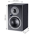 Miniatyrbillede 2 af 2: Magnat Monitor Reference 2A Bluetooth Stereo Hyldehøjttalere med HDMI, Phono-forforstærker, 1 Par, Sort