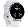 Miniatyrbild 3 av 5: GPS-klocka - GARMIN - Venu 3 - WiFi - 35,4 mm - Silverstål, vit klocka