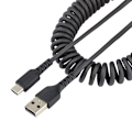 Pikkukuva 1 / 4: StarTech.com 1 m USB-USB-C-kaapeli - Heavy Duty -kierretty USB-C-USB-johto - Heavy Duty -aramidikuitu USB-A-USB-C-kaapeli