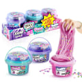 Pikkukuva 1 / 5: Luova vapaa-aika - CANAL TOYS - CRAZE Sensations 2 tynnyriä + 1 bonus - Hiekka, Fluffy Slime, Vaahdon. Rosa, lila och blå