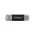 Pikkukuva 1 / 3: USB-avain - INTENSO - Twist Line - 64 Gt - USB-A, USB-C™ - USB 3.1 Gen 1 - Harmaa