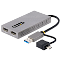 Miniatyrbillede 3 af 3: STARTECH USB til Dual HDMI Adapter