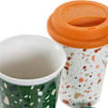 Miniatyrbillede 2 af 3: Tasse mug DKD Home Decor Terrazo Silikone Porcelæn (400 ml) (4 stk)