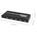 Miniatyrbillede 2 af 2: TV switch - TV splitter - Qoltec TV converter - 51798 - Active HDMI splitter 4 x HDMI 4K x 2K 3.4 Gb/s