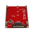 Pikkukuva 3 / 4: StarTech.com M.2-asema U.2: een (SFF-8639) M.2 PCIe NVMe SSD: n isäntäsovitin M.2-liitäntäsovitin M.2 U2-kortti U.2 punainen