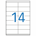 Pikkukuva 2 / 3: Apli Notebook - 1275 - Tarrat 105 X 40 mm 100 Paneelia Valkoinen