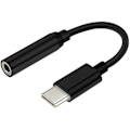 Pikkukuva 1 / 2: AISENS Adapteri USB Tipo-c audio a109-0348 - liittimet USB Tipo-c Macho/Jack 3.5 helma - Negro - 15cm