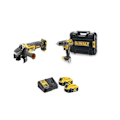 Pikkukuva 1 / 6: Paketti 2 työkalua 18V XR (DCD791 + DCG405) + 2 akkua 5Ah + laturi + T-STAK-laukku - DEWALT - DCK2020P2T