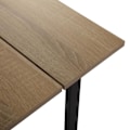 Miniatyrbillede 4 af 4: Tabel Køkken eller Spisestue - Versa - Collins - 80x75x164,5cm - Spisebord i træ og metal - Brun og sort