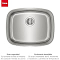 Miniatyrbillede 2 af 2: Undervask - TEKA - BE 50,40 Max - 1 håndvask - Rustfrit stål - 60 cm Rostfritt stål