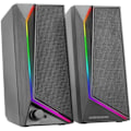Miniatyrbillede 1 af 2: Gaming Højttalere - MARS GAMING - MS72 - 15W - RGB Flow Belysning - Plug&Play USB og Jack Svart vit