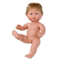 Pikkukuva 2 / 2: Vauvanukke - Berjuan - Blondi vastasyntynyt - 38 cm - Poika - Muovi transparent