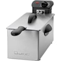 Miniatyrbillede 1 af 6: Friturepande i rustfrit stål 3L Clatronic FR 3586 - Grå - 2000 Watt - Variabel temperatur rustfrit stål