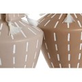 Pikkukuva 2 / 2: Koristemaljakko - HOME ESPRIT - Vaaleanruskea - Keraaminen - 15,5 x 15,5 x 17,1 cm - 2 kpl Flerfärgad